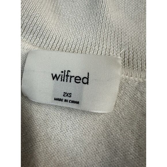 Wilfred Clara Sweater Relaxed merino wool polo sweater Ivory 2XS - Picture 12 of 14